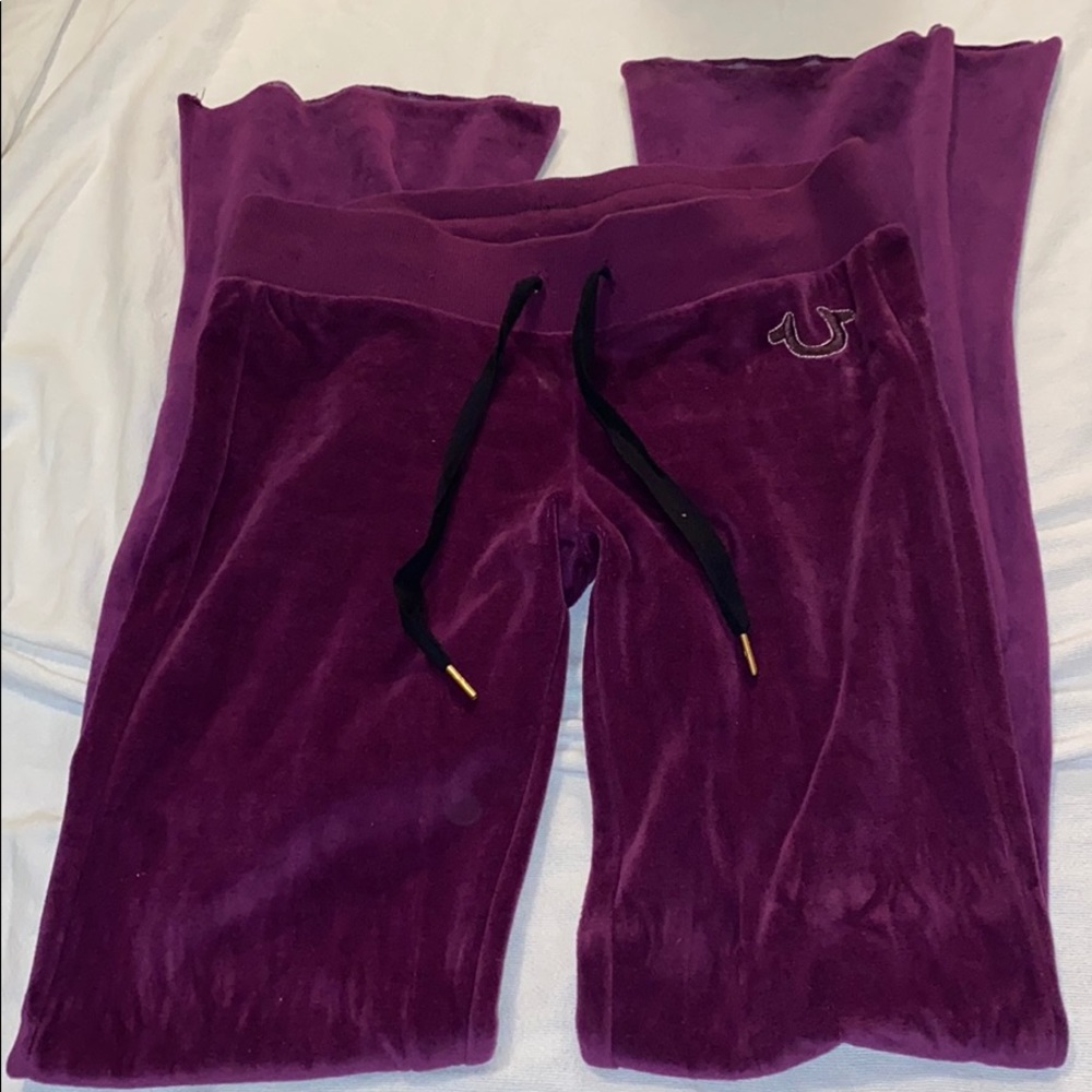 Velvet jogger pants